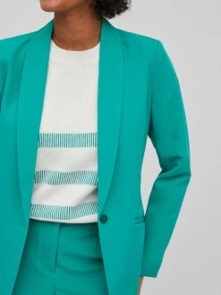 Vila Klassieke Blazers Blazers Dames Jade Groen -Vila 2b1143a85cc58cc0f397ed2de1dd7008