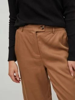 Vila Pantalons Wide Leg Broek Dames Lichtbruin -Vila 2b656f9c43793dfc62491a01aaf9a608