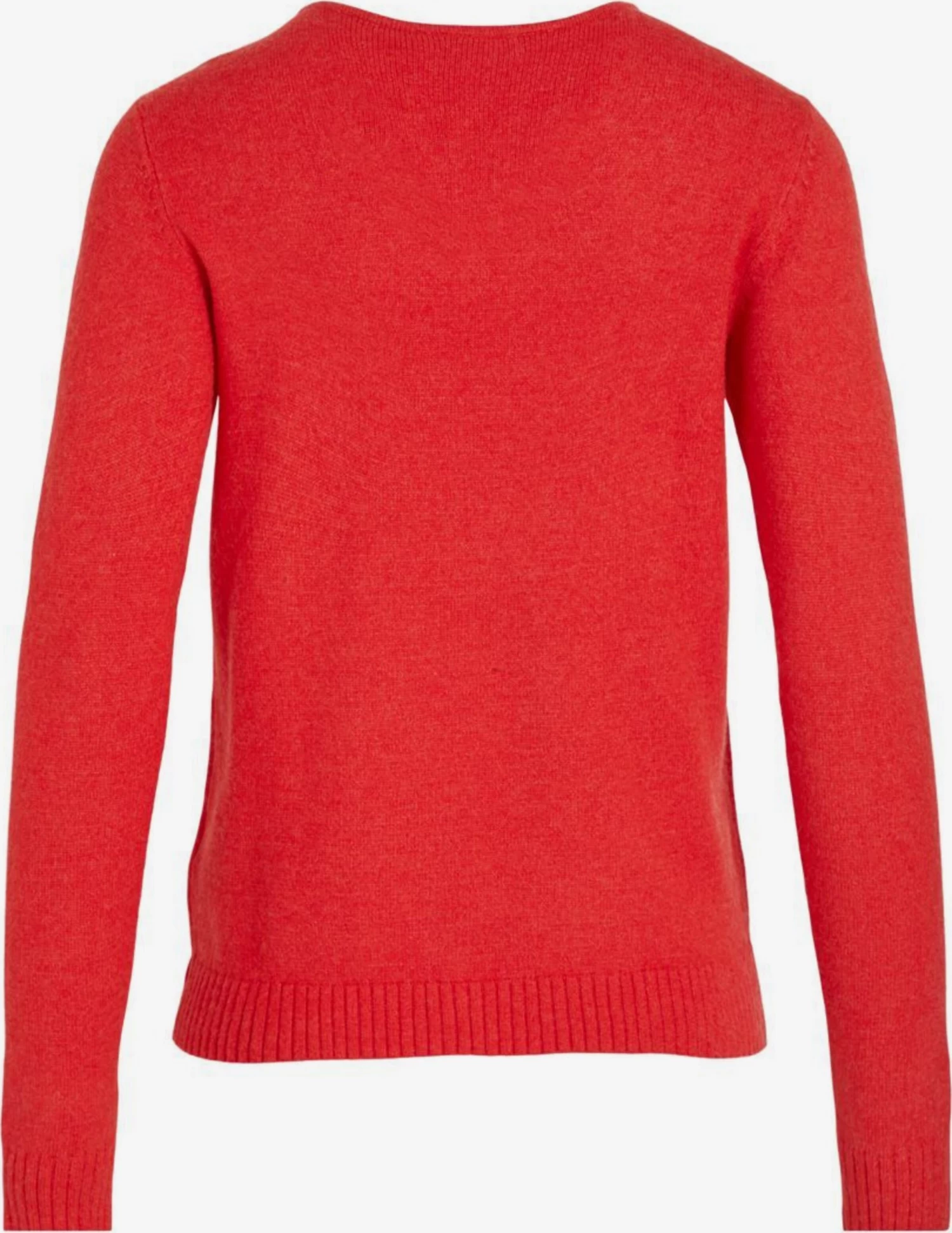 Vila Basic Truien Trui Dames Rood 2 Vila Basic Truien Trui Dames Rood - Afbeelding 2