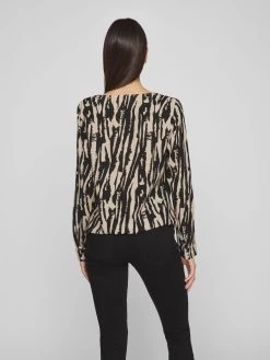 Vila Blouseshirts Blouse Dames Beige / Zwart 9 Vila Blouseshirts Blouse Dames Beige / Zwart -Vila 2dcdfd8350ce769fceb09a635919f55b