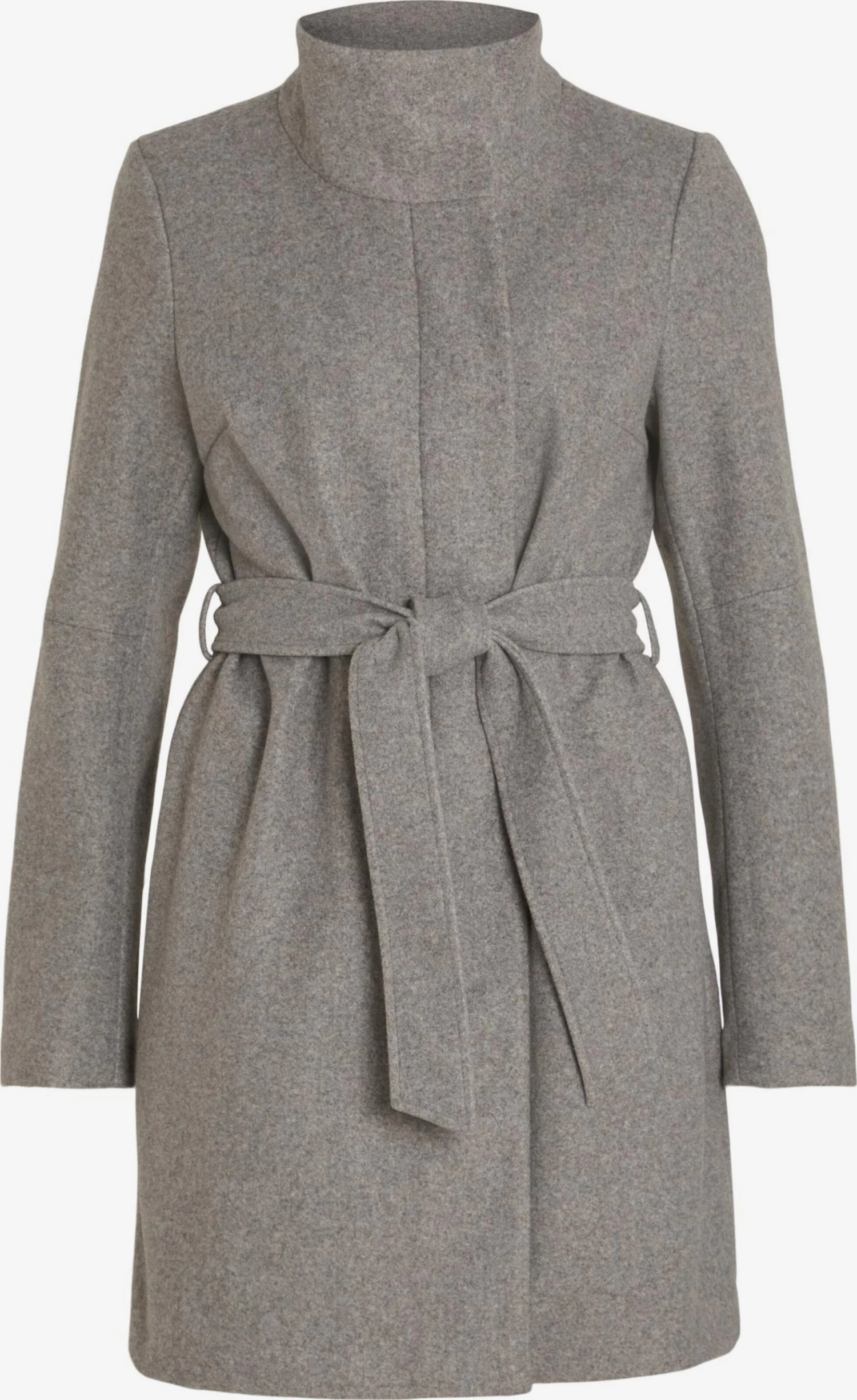 Vila Tussenmantels Tussenmantel Dames Grijs Gemêleerd 1 Vila Tussenmantels Tussenmantel Dames Grijs Gemêleerd