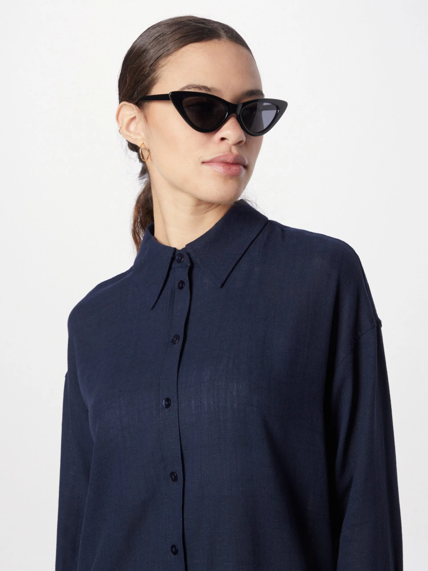 Lange Blouses Blouse FIONA Dames Navy 2 Lange Blouses Blouse FIONA Dames Navy - Afbeelding 2