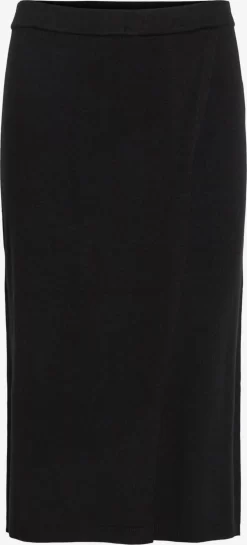 Vila Midi Rokken Rok Comfy Dames Zwart