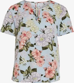 Vila Blouses Met Korte Mouw Blouse Dames Lichtblauw