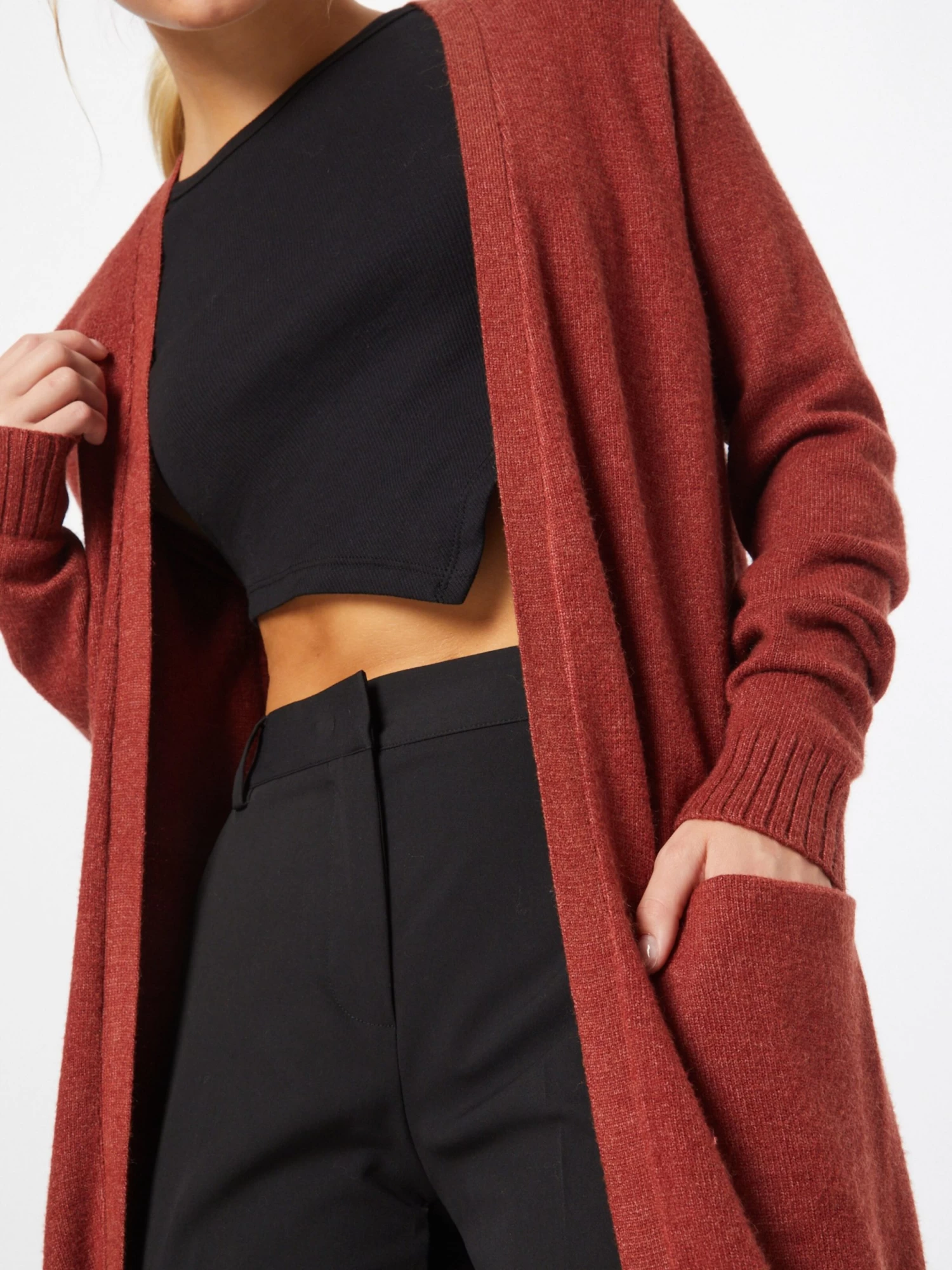 Vila Vesten Gebreid Vest Ril Dames Roestbruin 5 Vila Vesten Gebreid Vest Ril Dames Roestbruin - Afbeelding 5