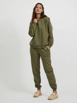 Vila Sweatshirts Sweatshirt Dames Olijfgroen -Vila 302b13e2ba46b7055b3caa0fac0651c0