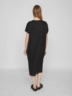 Vila Maxi Jurken Jurk Dames Zwart -Vila 3086a7cf4e668dda7e7386e71e81ab96
