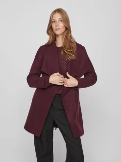 Vila Tussenmantels Tussenmantel Dames Karmijnrood -Vila 30f5aee89c0b56da9101798c32671d30 scaled