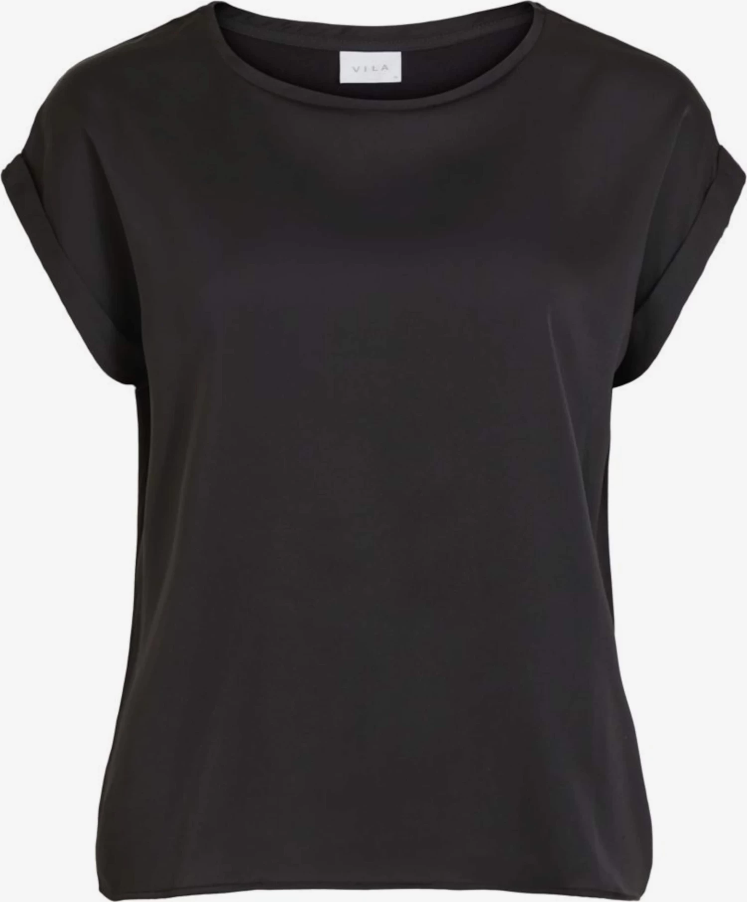 Vila T-shirts Shirt Viellette Dames Zwart 1 Vila T-shirts Shirt Viellette Dames Zwart