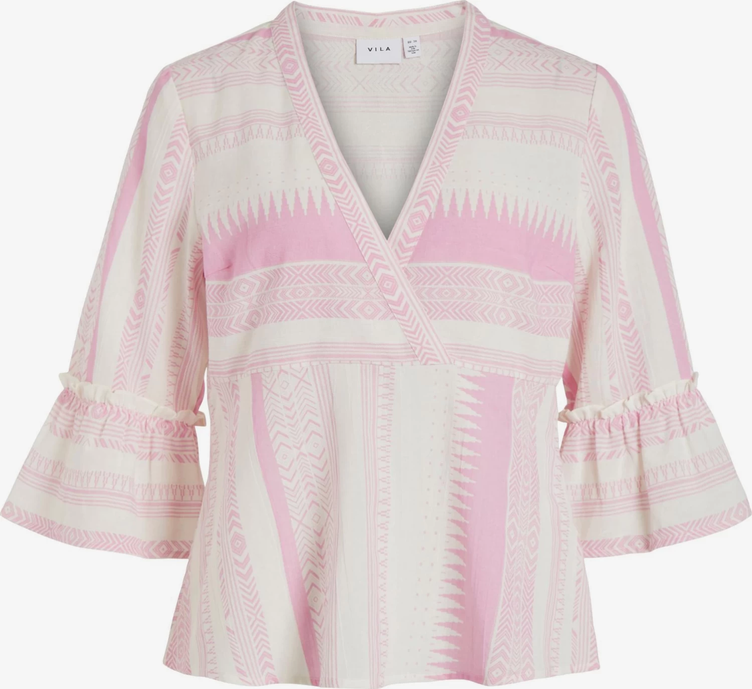 Vila Blouses Met Korte Mouw Blouse Dames Eosine / Lichtroze 1 Vila Blouses Met Korte Mouw Blouse Dames Eosine / Lichtroze