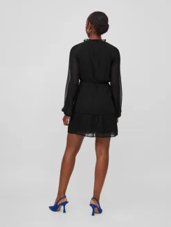 Vila Mini Jurken Jurk Dobby Dames Zwart 9 Vila Mini Jurken Jurk Dobby Dames Zwart -Vila 320a7fb687c1024b78212f0ebc05c350 scaled