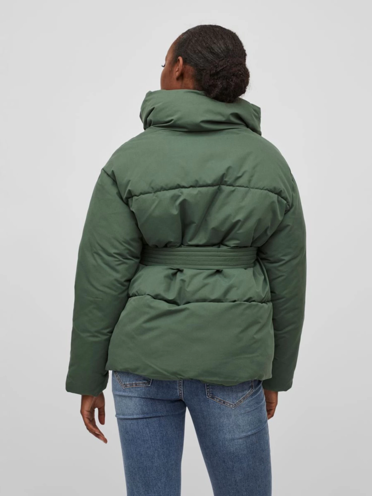 Vila Winterjassen Winterjas Dames Groen 4 Vila Winterjassen Winterjas Dames Groen - Afbeelding 4