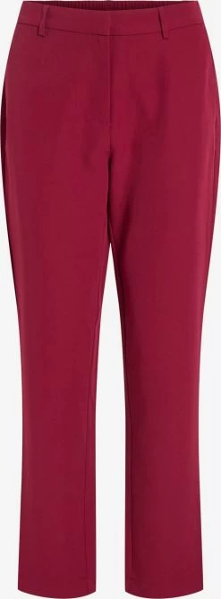 Vila Pantalons Regular Broek Dames Rood