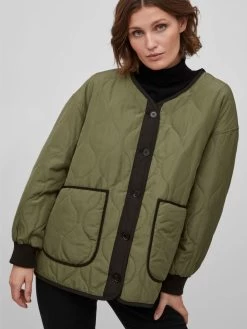 Vila Tussenjassen Tussenjas Dames Kaki -Vila 335032432d2297fbd94f7d0c70904544