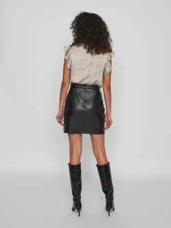 Vila Mini Rokken Rok Dames Zwart -Vila 33bf32ac32abae5f53611217d9699e75