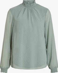 Vila Blouseshirts Blouse Dobby Dames Jade Groen