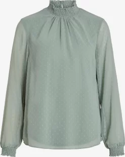 Vila Blouseshirts Blouse Dobby Dames Jade Groen