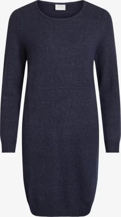 Vila Gebreide Jurken Gebreide Jurk Ril Dames Marine