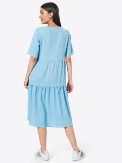 Vila Midi Jurken Jurk Sully Dames Lichtblauw -Vila 340ba1920fcf05642128b3476e55b7f7