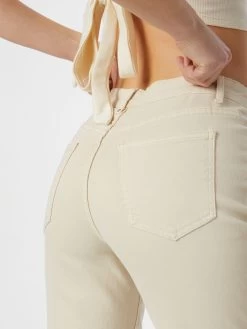 Vila Straight Regular Jeans Sommer Dames Beige -Vila 3483cb208000704cc623f922b20560b8