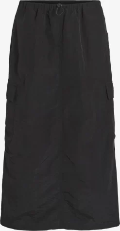 Vila Midi Rokken Rok Pocky Dames Zwart