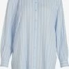 Vila Lange Blouses Blouse Zugi Dames Lichtblauw