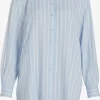 Vila Lange Blouses Blouse Zugi Dames Lichtblauw