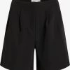 Vila Shorts Regular Bandplooibroek KAMMA Dames Zwart