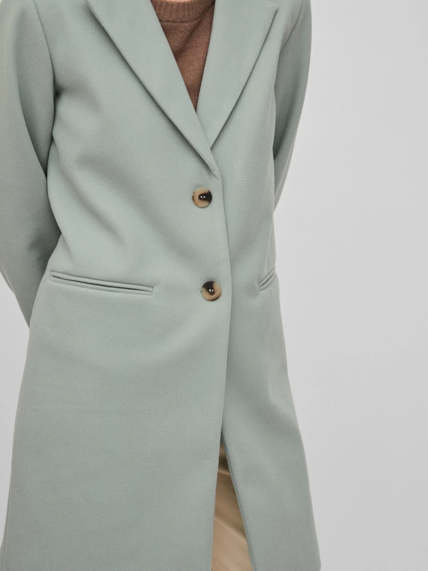 Vila Lange Blazers Blazers Poko Dames Pastelgroen 7 Vila Lange Blazers Blazers Poko Dames Pastelgroen - Afbeelding 7