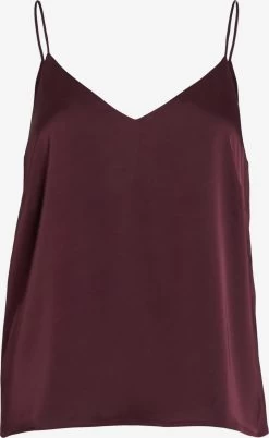 Vila Spaghetti Tops Top Dames Bourgogne