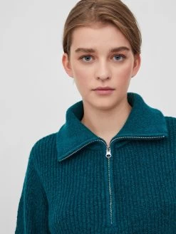 Vila Coltruien Trui Booba Dames Blauw -Vila 3753e128125ccdde2c718bd856979909