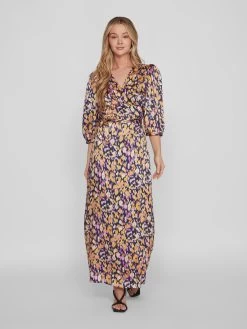 Vila Maxi Jurken Jurk Camila Dames Navy -Vila 37e77873ab469a3a862a00a056e62bcc