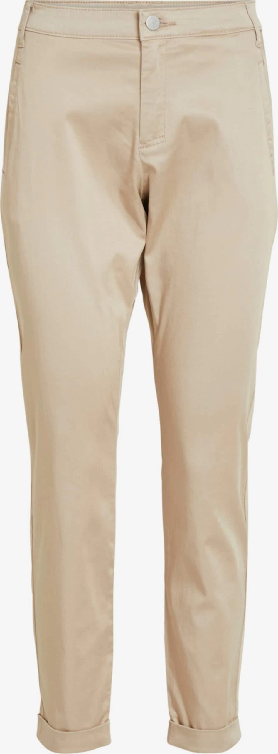 Vila Chinos Tapered Chino Dames Beige 1 Vila Chinos Tapered Chino Dames Beige