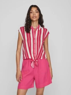 Vila Blouse Tops Blouse Dames Pink -Vila 393d5ad3a45b53b576de95c700c29d57