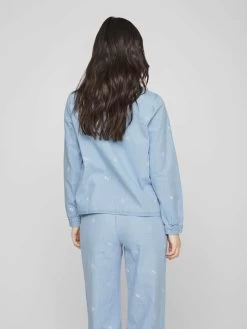 Vila Spijkerblouses Blouse Dames Lichtblauw -Vila 39d5a0718122072a967043cdb3ba6b57