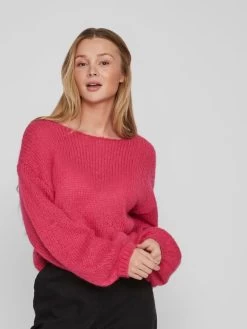Vila Basic Truien Trui Dames Pink -Vila 3a8da1af11b83e24303dc2f6d7d9ca53