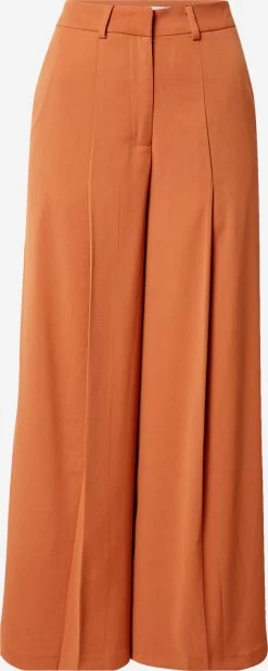 Vila Pantalons Wide Leg Broek Janine Dames Oranje