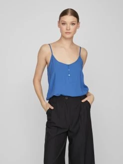 Vila Blouse Tops Blouse PAYA Dames Hemelsblauw -Vila 3ae23fa327e0d615b83e06eb3eac9053