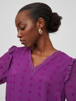 Vila Blouseshirts Blouse Dames Roze -Vila 3b60782ec2f365c6342d959908ccc740