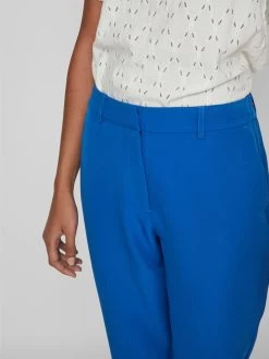 Vila Pantalons Regular Broek Dames Blauw -Vila 3b9e91890db464d93eae6f4c617970c0