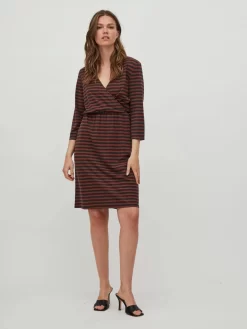 Vila Mini Jurken Jurk Dames Pastelrood / Zwart -Vila 3bd8d74b17f7da6369e3ad73fb992fab scaled