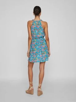 Vila Zomerjurken Zomerjurk MESA Dames Blauw -Vila 3bf7891f46b813d0074732b3daf8968b