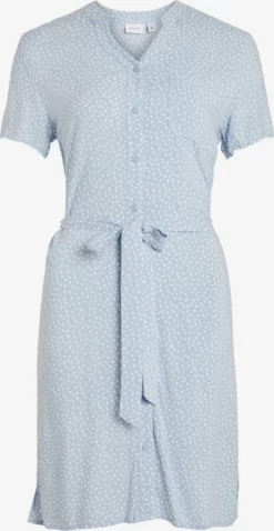 Vila Blousejurken Blousejurk Dames Lichtblauw