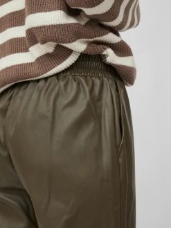 Vila Leren Broeken Loosefit Broek Dagmar Dames Donkergroen -Vila 3c69b403f41e03f95409b06ec6c6cc3f