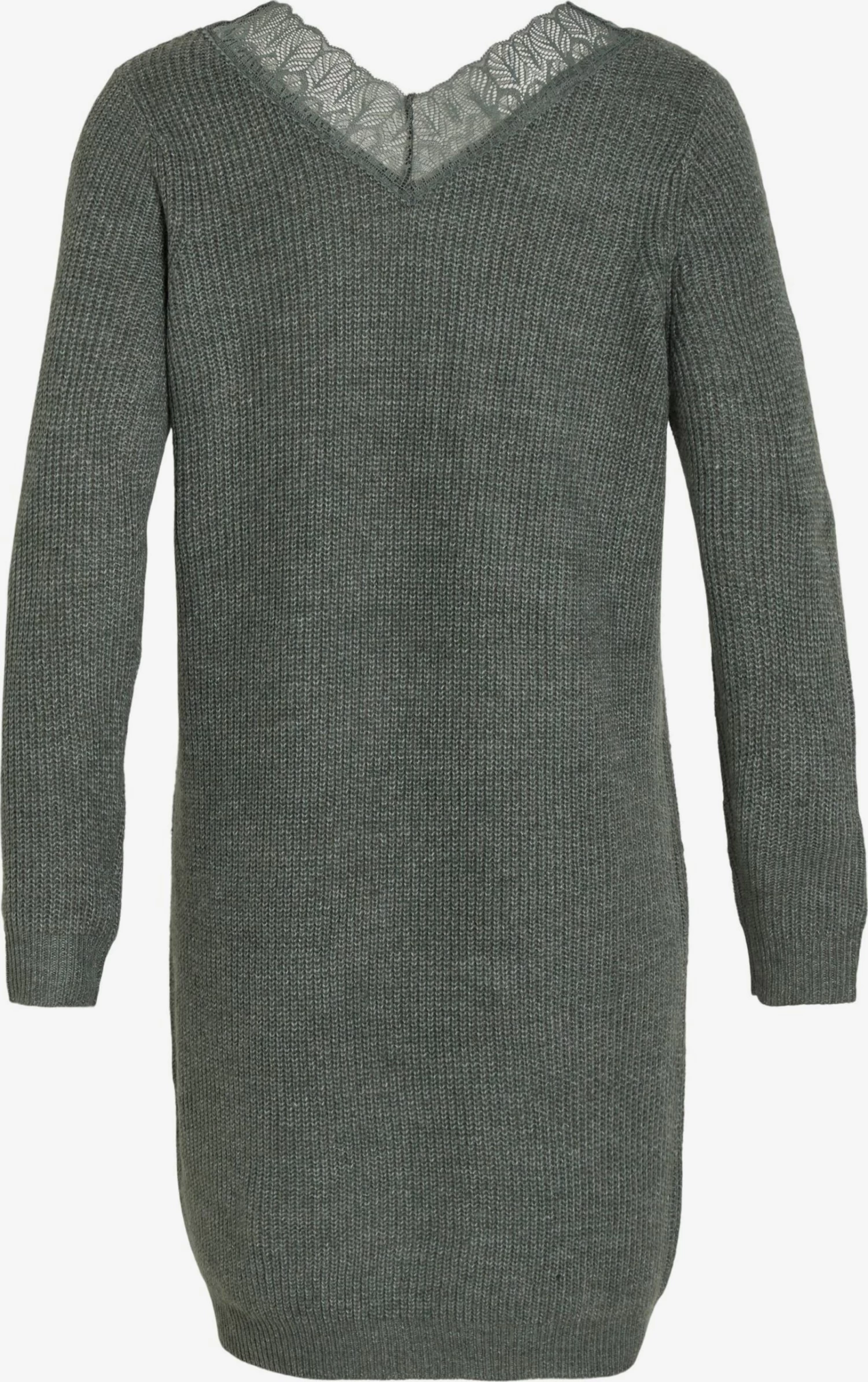 Vila Gebreide Jurken Gebreide Jurk Glacy Dames Donkergroen 2 Vila Gebreide Jurken Gebreide Jurk Glacy Dames Donkergroen - Afbeelding 2