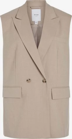Vila Bodywarmers Bodywarmer Dames Beige