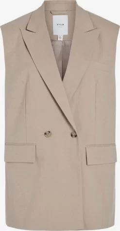 Vila Bodywarmers Bodywarmer Dames Beige