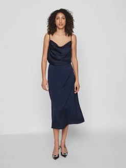 Vila Spaghetti Tops Top Dames Blauw / Donkerblauw -Vila 3d78c9416b4c84910c3bd6859f57c53d