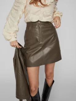 Vila Leren Rokken Rok Dames Bruin 11 Vila Leren Rokken Rok Dames Bruin -Vila 3d98f54221824c8a4f46e7c9d00b86fc scaled