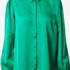 Vila Overhemden Blouse Dames Groen
